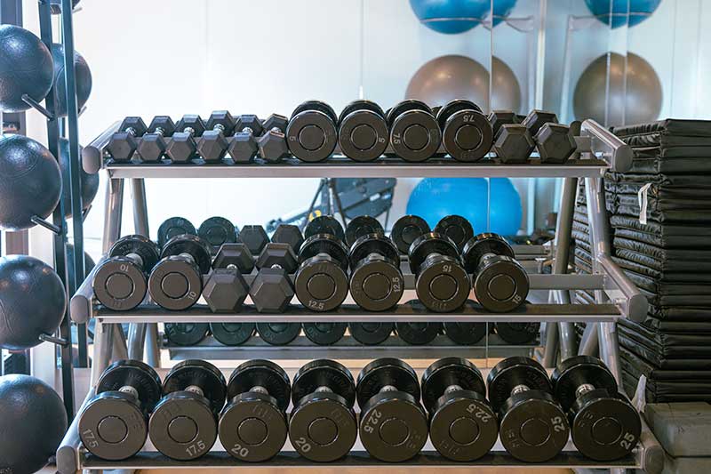 Needs Gym rack of weights 32