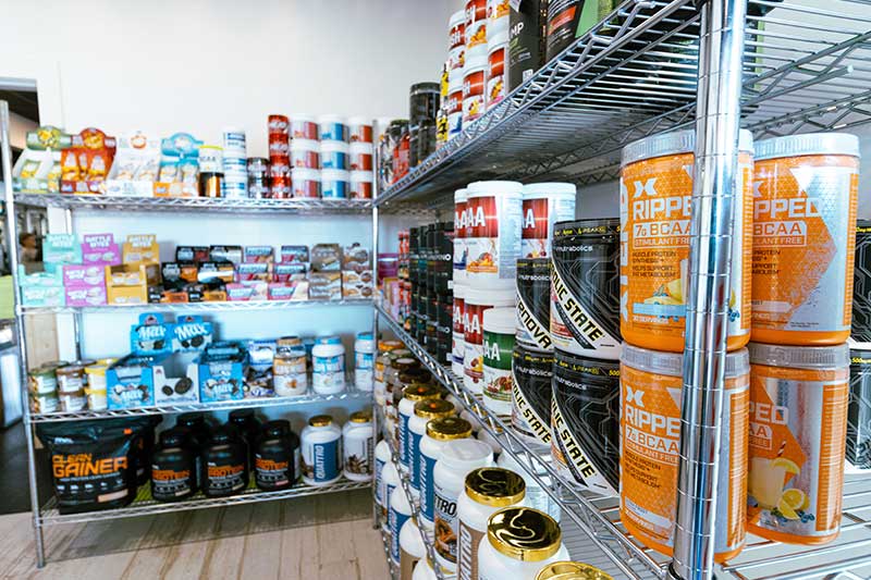 Needs Gym Supplements shelves 16